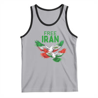 Iranian Flag Peace Doves Tank Top Free Iran Freedom Statement Gift