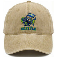 Pacific Northwest Football Pride Washed Cotton Baseball Cap Seattle Fan
