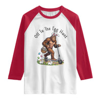 Funny Easter Bigfoot Raglan Shirt Off To The Egg Hunt
