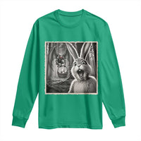 Funny Easter Bunny Selfie Mothman Egg Hunt Long Sleeve Shirt