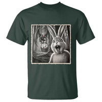 Funny Easter Bunny Selfie Mothman Egg Hunt T Shirt