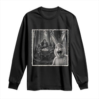 Funny Easter Bunny Selfie Long Sleeve Shirt Bigfoot Jersey Devil Chupacabra Egg Hunt