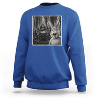 Funny Easter Bunny Selfie Sweatshirt Bigfoot Jersey Devil Chupacabra Egg Hunt
