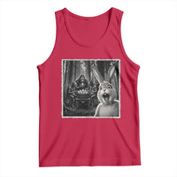 Funny Easter Bunny Selfie Tank Top Bigfoot Jersey Devil Chupacabra Egg Hunt