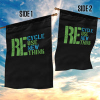 Recycle Reuse Renew Rethink Garden Flag Earth Day