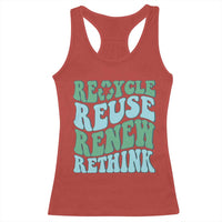 Recycle Reuse Renew Rethink Racerback Tank Top Eco Friendly Earth Day