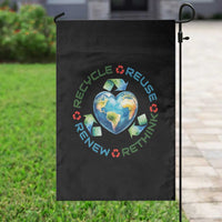 Recycle Reuse Renew Rethink Garden Flag Zero Waste Life