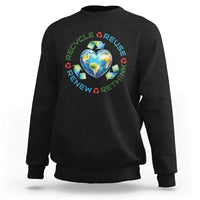 Recycle Reuse Renew Rethink Sweatshirt Zero Waste Life
