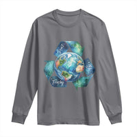 Earth Day Dont Be Trashy Long Sleeve Shirt Environmental Awareness Gift