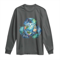 Earth Day Dont Be Trashy Long Sleeve Shirt Environmental Awareness Gift