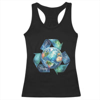 Earth Day Dont Be Trashy Racerback Tank Top Environmental Awareness Gift