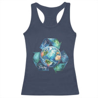 Earth Day Dont Be Trashy Racerback Tank Top Environmental Awareness Gift