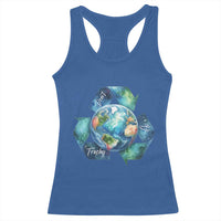 Earth Day Dont Be Trashy Racerback Tank Top Environmental Awareness Gift