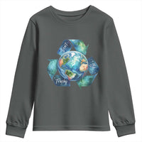Earth Day Dont Be Trashy Youth Sweatshirt Environmental Awareness Gift