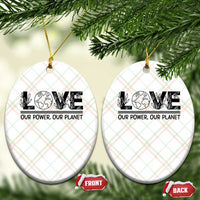 Earth Day 2026 Ceramic Ornament Our Power Our Planet
