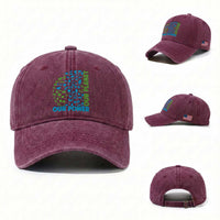 Earth Day Environmental Activism Washed Cotton Baseball Cap Our Power Our Planet