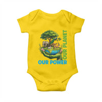 Our Power Our Planet Baby Onesie Earth Day Nature Lover Gift