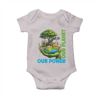 Our Power Our Planet Baby Onesie Earth Day Nature Lover Gift