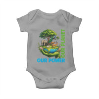 Our Power Our Planet Baby Onesie Earth Day Nature Lover Gift