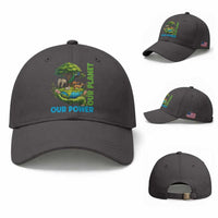 Our Power Our Planet Baseball Cap Earth Day Nature Lover Gift