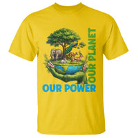 Our Power Our Planet T Shirt Earth Day Nature Lover Gift