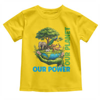 Our Power Our Planet Toddler T Shirt Earth Day Nature Lover Gift
