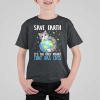 Earth Day T Shirt For Kid Save Earth Its The Only Planet With Cats