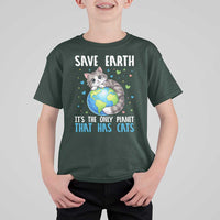 Earth Day T Shirt For Kid Save Earth Its The Only Planet With Cats
