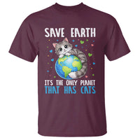Earth Day T Shirt Save Earth Its The Only Planet With Cats