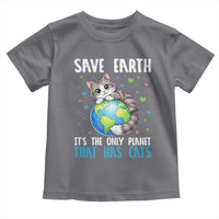 Earth Day Toddler T Shirt Save Earth Its The Only Planet With Cats