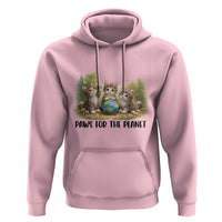 Earth Day Cat Lover Hoodie Paws For The Planet