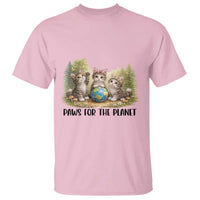 Earth Day Cat Lover T Shirt Paws For The Planet