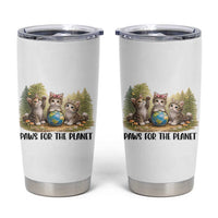 Earth Day Cat Lover Tumbler Cup Paws For The Planet