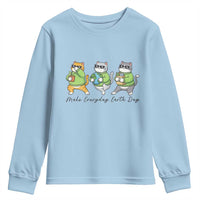 Make Everyday Earth Day Youth Sweatshirt Eco Friendly Cat Lover