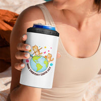 Make Everyday Earth Day 4 in 1 Can Cooler Tumbler Funny Cat Lover Gift