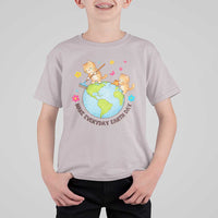 Make Everyday Earth Day T Shirt For Kid Funny Cat Lover Gift
