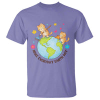 Make Everyday Earth Day T Shirt Funny Cat Lover Gift