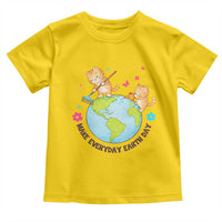 Make Everyday Earth Day Toddler T Shirt Funny Cat Lover Gift