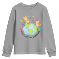Make Everyday Earth Day Youth Sweatshirt Funny Cat Lover Gift
