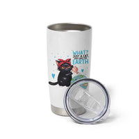 Just A Cat Who Loves The Earth Tumbler Cup Earth Day Cat Lover Gift