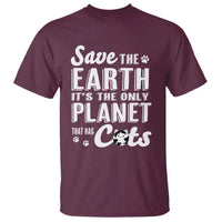 Earth Day Cat Lover T Shirt Save Earth Its The Only Planet With Cats