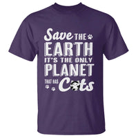 Earth Day Cat Lover T Shirt Save Earth Its The Only Planet With Cats