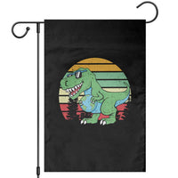 Funny Earth Day Dinosaur Lover Garden Flag Save The Planet