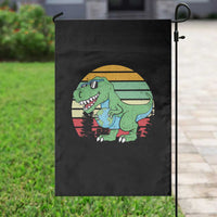 Funny Earth Day Dinosaur Lover Garden Flag Save The Planet