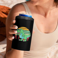 Funny Earth Day Dinosaur Lover 4 in 1 Can Cooler Tumbler Save The Planet