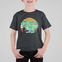 Funny Earth Day Dinosaur Lover T Shirt For Kid Save The Planet