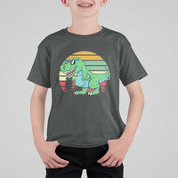 Funny Earth Day Dinosaur Lover T Shirt For Kid Save The Planet