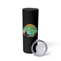 Funny Earth Day Dinosaur Lover Skinny Tumbler Save The Planet
