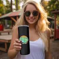 Funny Earth Day Dinosaur Lover Skinny Tumbler Save The Planet