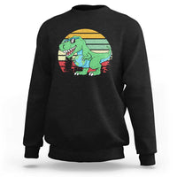 Funny Earth Day Dinosaur Lover Sweatshirt Save The Planet